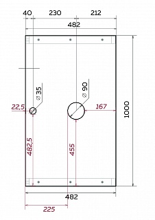 Тумба 100 "GRUNGE LOFT-100" подвесная Дуб Вотан 1 ящ. 1 Марка 