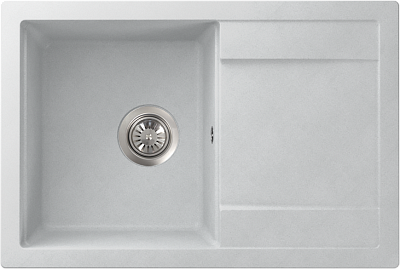 Мойка гранит FOSTO NOVA 74-49 (белый) без сифона 