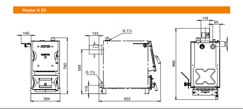 Котел твердотоп. ZOTA Master-X  20 ВЫГОДА!