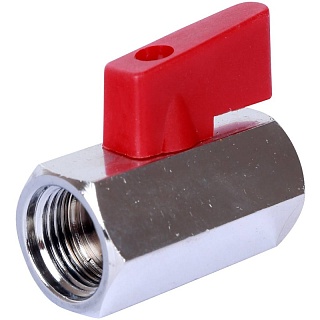 Кран шар. мини, муфтовый 3/8" SVB-0021-000010 STOUT