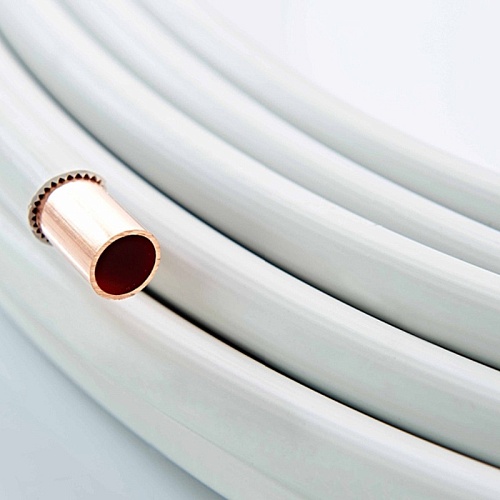 Труба медная мягкая в ПВХ оболочке 15х1 отрезок 2 м