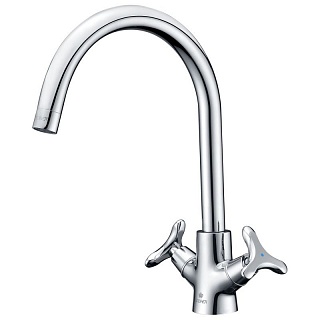 Смес д/кухни Kaiser Trio 3-х листник (57033) АКЦИЯ