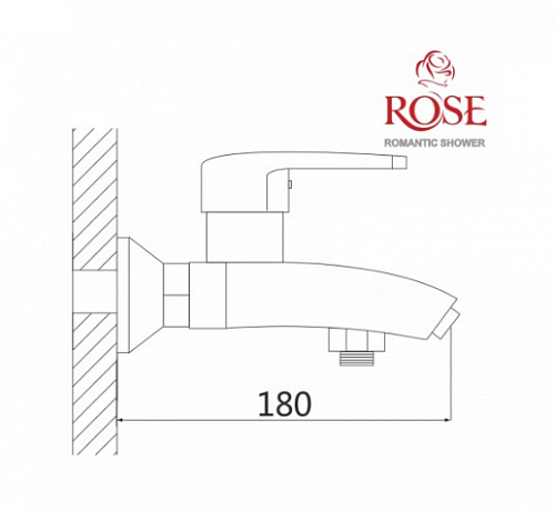 Смеситель д/ванны к/н  SHEVANIK белый/хром S5002F