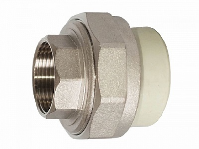 Разборное соед.25*1"вн.рез. серый (10/50) ПРО АКВА (PA20015G)