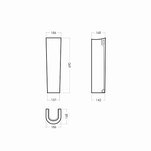 Пьедестал "АТТИКА" бел. (Самара) 