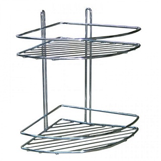 Полка 2-х ярусная угловая 19*19*29 (22121)