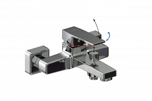 Смеситель д/ванны "Akari" (AKA-1014) короткий излив TOKITO