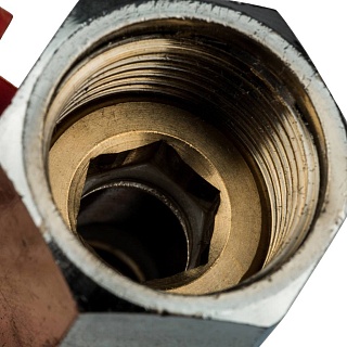 Кран шар. мини, муфта/резьба 1/2" SVB-0022-000015 STOUT