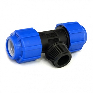 Тройник с нар.р. ф63х1 1/4"х63 ТПК-АКВА (8)