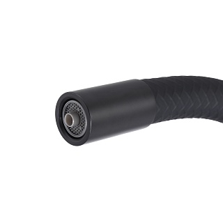 Смеситель д/кухни "AISAI" (AIS-1024BL) нерж, черный под фильтр с гибким изливом  TOKITO (фитинг под фильтр выписывать дополнительно арт.46553)