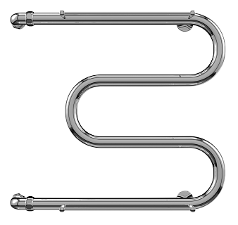 Полотенцесушитель  500х700  М-ОБР с полкой TERMINUS
