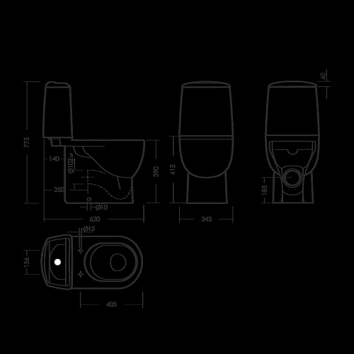 Унитаз-компакт "BESTComfort Красный " сиденье мультилифт (Самара) АКЦИЯ!
