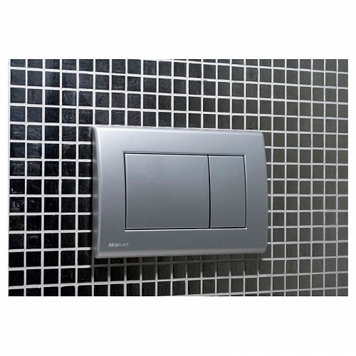 Кнопка управления систем инст. AlcaPlast М272 (хром матовый) двойная