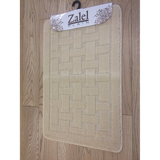 Коврик для ванной КЛАССИК квадраты 55х90см серый 00293