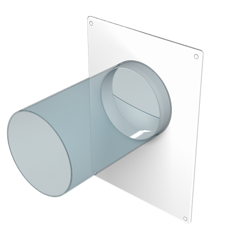 Площадка ПТП 130, торцевая пластик D130 (22)