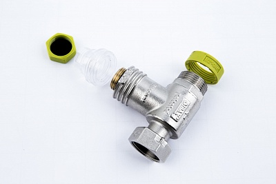 Кранофильтрогидромат с обратным клапаном для подкл. счётчика, 1/2", 25 бар, 400 мкм, t-150*C ВЫГОДА