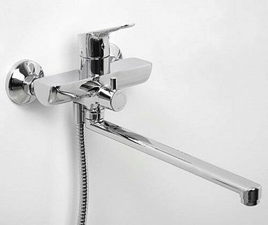 Смеситель д/ванны "Lippe" (4502L) длин.излив, 35мм хром  WasserKraft