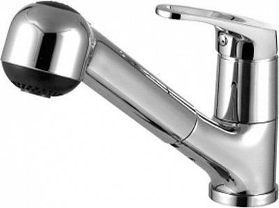 Смеситель д/кухни "OMEGA"  (3150С)  моно  вытяж. излив LEMARK