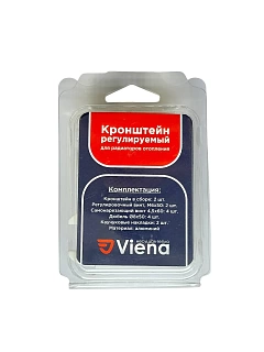 Кронштейн регулируем. д/рад.(2шт) белый  Viena