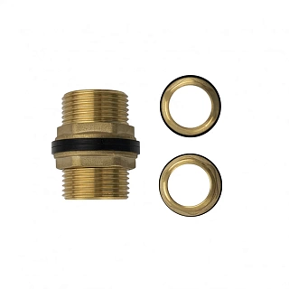 Отвод латунный 1" MAC  (Врезка для бочки)   (4748)