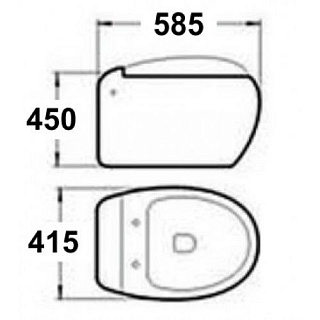 800-821В подвесной унитаз MELANA