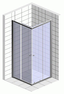 Ограждение душевое BELBAGNO UNO-A-2-90-Р-Cr (без поддона) 