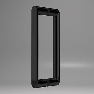 Ограждение душевое VINCEA Dice 1600*1000, черный, стекло прозрачное VSR-4D1016CLB (VDS-4D160CLB+VSG-4D100CLB)