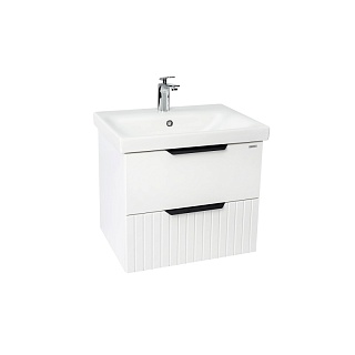 Комплект мебели 60 "Сицилия-60" подвесная 2 ящика белый  VIANT (ум.MODUO-60)