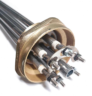 Тэн 12000W(4000х3), KFL, нерж, G2", L390мм/400мм, 220/380V (68612Р/68612)