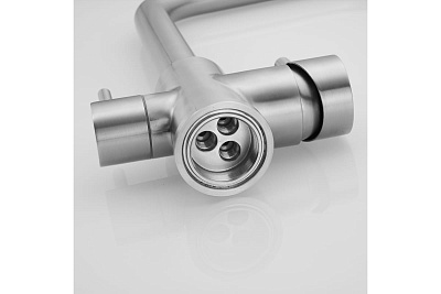 Смеситель д/кухни SHEVANIK с фильтром нерж  S268B