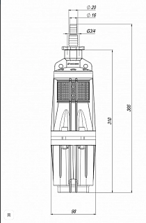Насос "КАЧАН"  20/60 вибрационный (кабель 25 м) (8602)