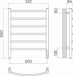  "" 500650 6   (RAL 7024) TERMINUS 