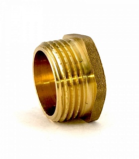Заглушка 1 1/2" в трубу, штуцер, латунь М  VIEIR DTH7 (100)