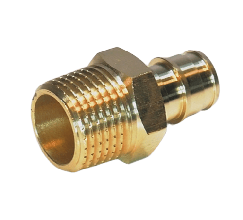 Штуцер с нар. резьбой латунный 20x1/2'  (HFWQE00045) Hipex