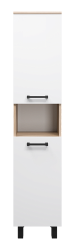 Пенал напольный "Крафт" 35см универсальный 2 двери + ниша MISTY