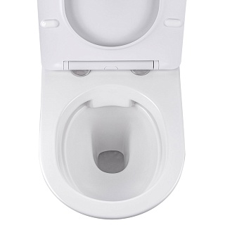 Унитаз подвесной безободковый Vincea "Globo" белый сиденье slim м/л  VT1-14S