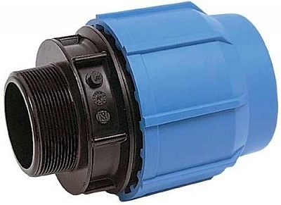 Муфта с нар.р. 40 х 1 1/4" ТПК-АКВА (75)