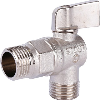 Кран шар. угл. для бытовой техники 1/2"х 1/2" (SVB-0059-001212) STOUT