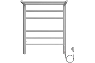 Полотенцесушитель "Аврора" 450х600 П6 КС электро белый матовый (RAL 9003) с полкой  TERMINUS 