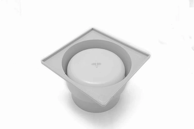 Трап ТП-104Р Ду100 верт. решетка сталь, гидро, сухой, механ затвор. 1.5 т.