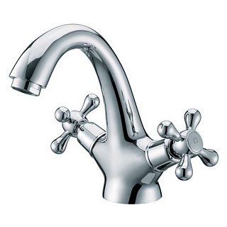 Смес д/раковины Kaiser Carlson Style крест монолит (44313-1/44311)