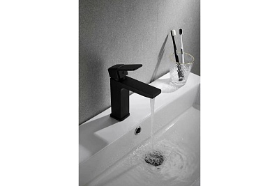 Смеситель д/раковины SHEVANIK черный S9701H