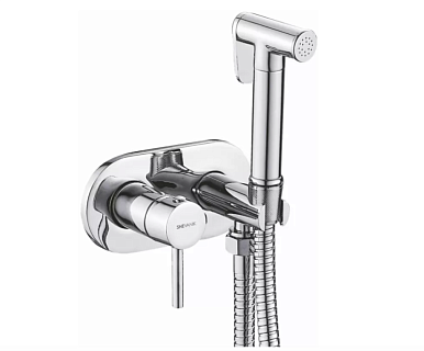 Смеситель с гиг. душ встраиваемый хром SHEVANIK S187