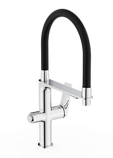 Смеситель д/кухни "MITSUISHI" (MIT-1012) под фильтр с гибким изливом TOKITO