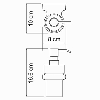Диспенсер к стене хром Wasser Kraft К-6899