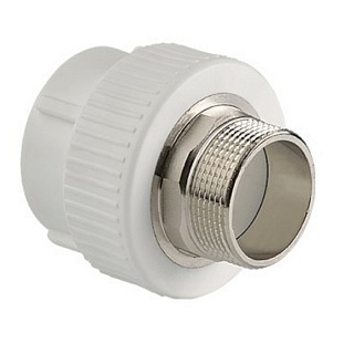 Переход 40*1"нар.рез. белый (5/20) ПРО АКВА (РА23020)