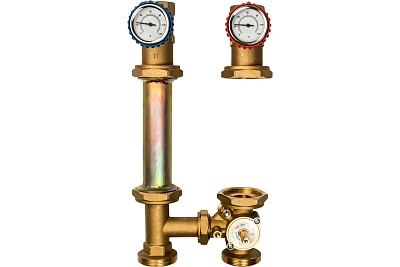Группа насосная с 3-х ходов. приводн. смес. 1 1/4" без насоса DN 32, 39 kW (SDG-0007-003201) STOUT
