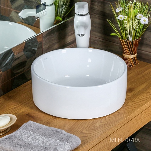 Умывальник фигурный 7078А (3015)  MELANA