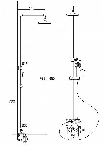 Душ. система KAISER Guss (68182)