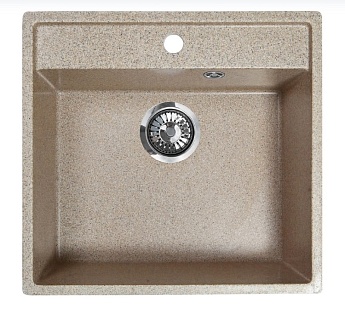 Мойка гранит FOSTO КМ 52-50 (песочный пляж 300) с сифоном